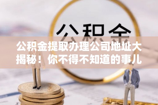 汝阳公积金提取办理公司地址大揭秘！你不得不知道的事儿