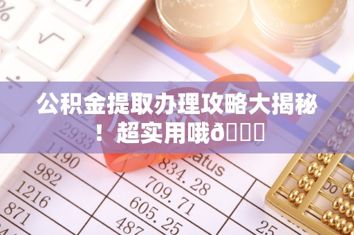 汝阳公积金提取办理攻略大揭秘！超实用哦😉